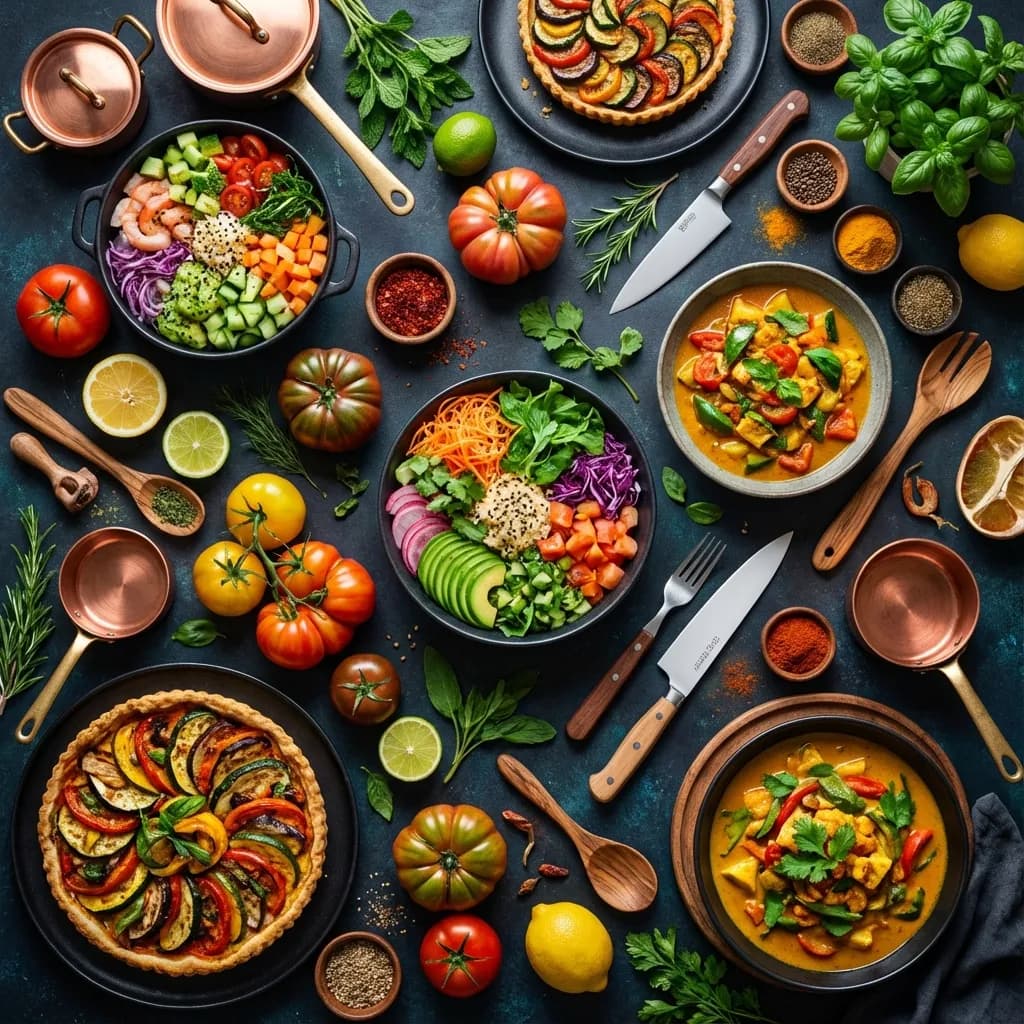 Delicious food background