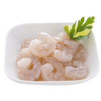 Raw king prawns
