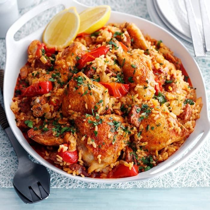 Chicken & chorizo rice pot